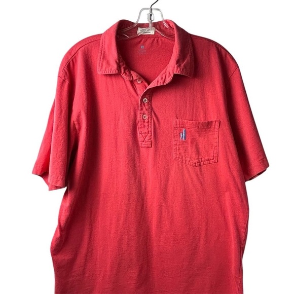 Johnnie-O Men's Large Red Polo Shirt Short Sleeve Classic Fit - Picture 2 of 9